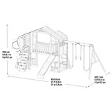 KidKraft Boulder Bluff Playcentre and Wooden Swing Set (3-10 Years)