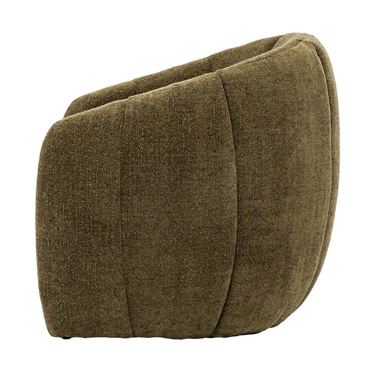 Gallery Atella Moss Green Bouclé Tub Chair