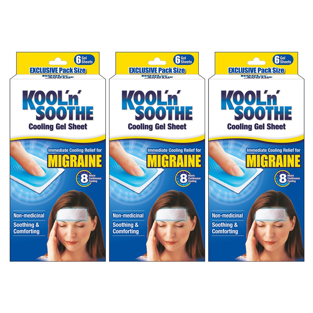 KOOL 'n' SOOTHE Cooling Gel Sheet 3 x 6 Pack KOOL 'n' SOOTHE Cooling Gel Sheet 3 x 6 Pack