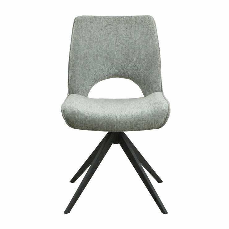 Jordan Ceramic Extending Dining Table + 6 Grey Chairs, Seats 6-8