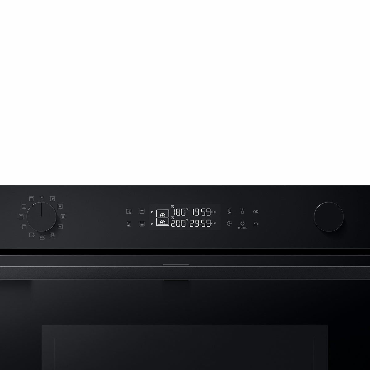 Samsung Series 4 Dual Cook Flex NV7B45305AK/U4 76L Smart Oven, A+ Rated in Clean Black