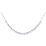 3.00ctw Round Brilliant Cut Diamond Necklace, 14ct White Gold