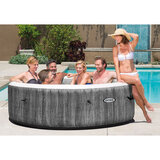 Intex PureSpa Greywood Deluxe 6 Person Inflatable Hot Tub