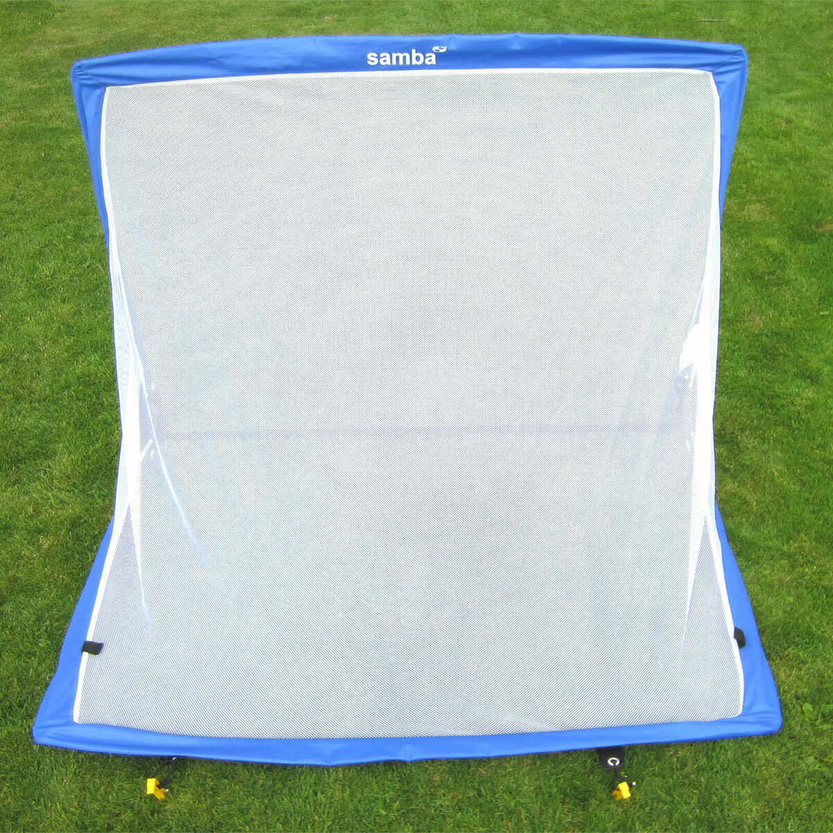 Lifestyle image showing the Samba Pop Up 4ft Square Goal from the back