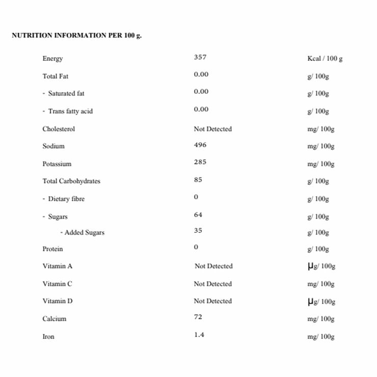 Nutritional information