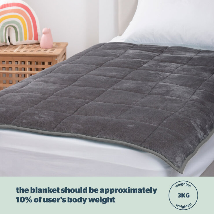 Silentnight Wellbeing Kids Weighted Blanket, 3kg
