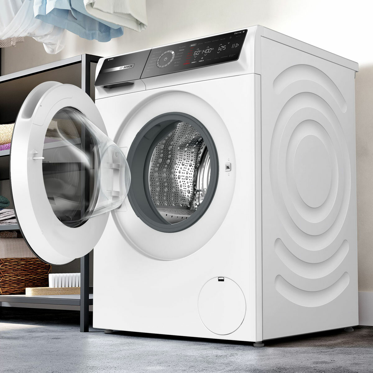 Bosch WGB264A1GB Series 8, 11kg Washing Machine, A Rated in White
