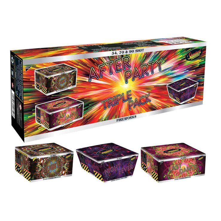 Black Cat After Party Triple Pack Firework Kit Black Cat After Party Triple Pack Firework Kit