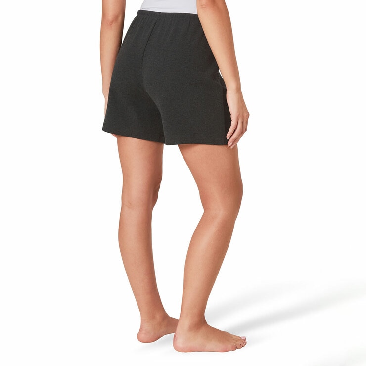 Well & Calm Ladies 3 Piece Waffle Lounge Set in Black