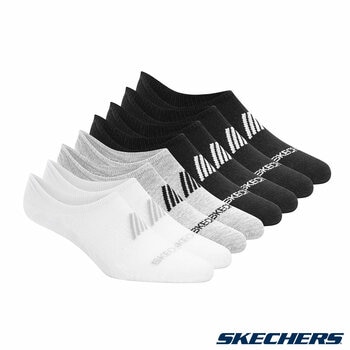 Skechers Ladies No Show Sock, 8 Pack