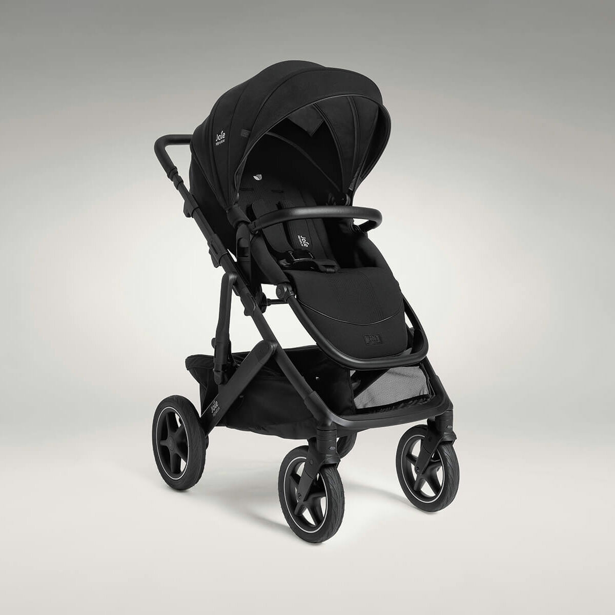 Studio image of the stroller from the side