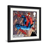 Spiderman Stamp framed