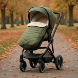 Clair De Lune Snug Universal Pushchair Footmuff, Green