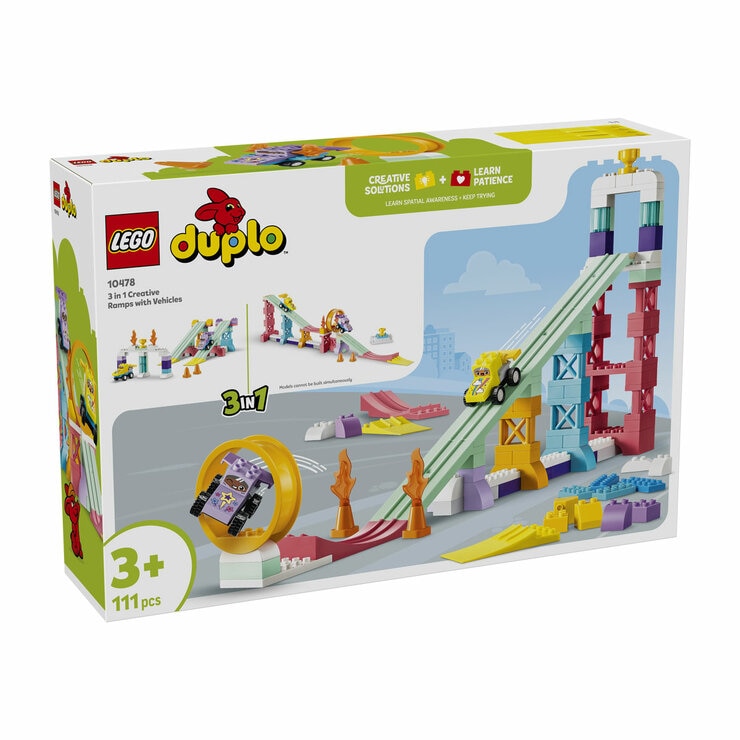 LEGO DUPLO 3 in 1 Creative Ramps with Vehicles - Model 10478 (3+ Years)
