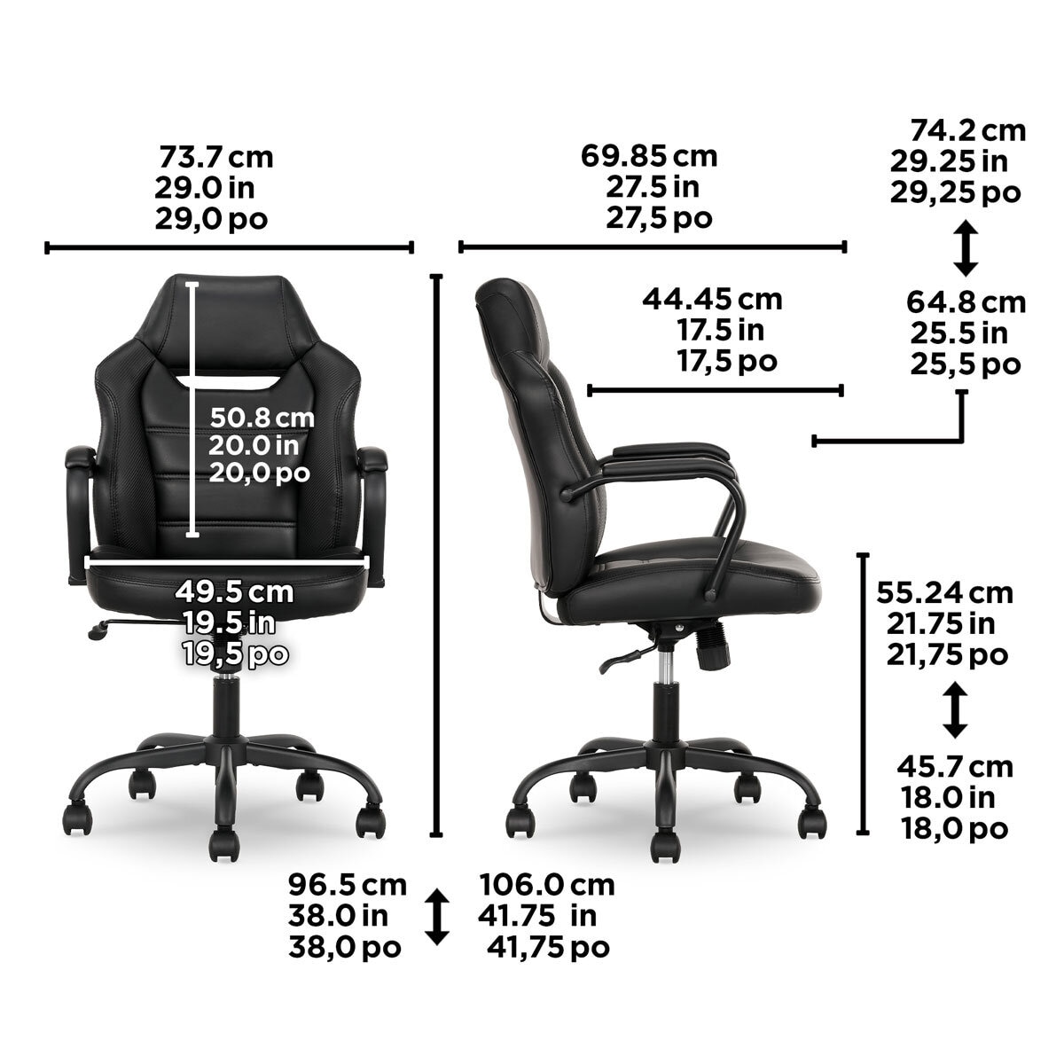 True Innovations Back to School Office Chair Costco UK