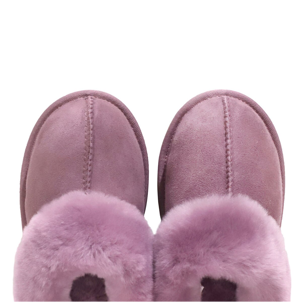Kirkland Signature Women's Shearling Slippers in Mauve, Size 7 Costco UK