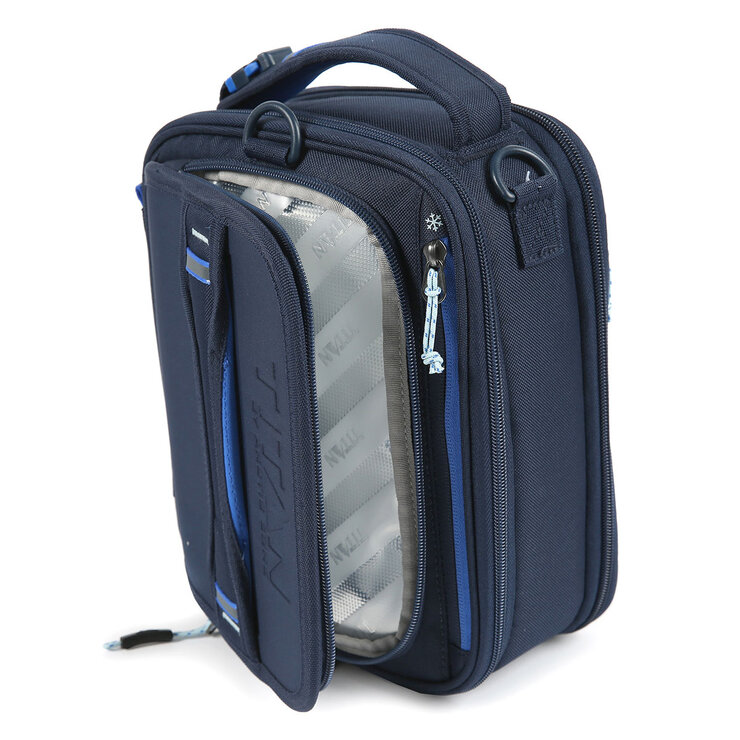 Titan Expandable Lunchbox with Ice Walls in Navy