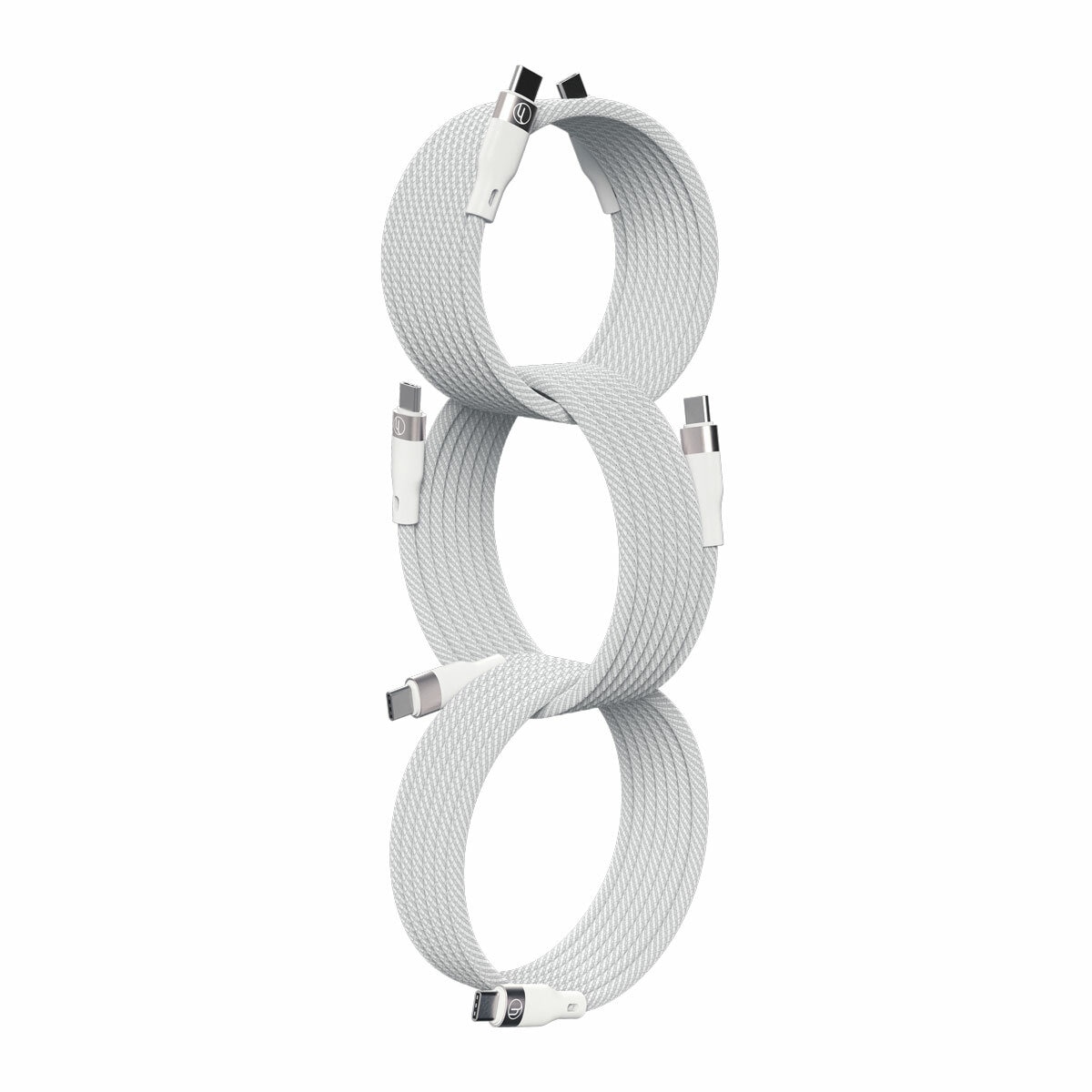 LoopLoop USB-C Cables 2x1.5M / 1x2M, 240W / Supports Data, White