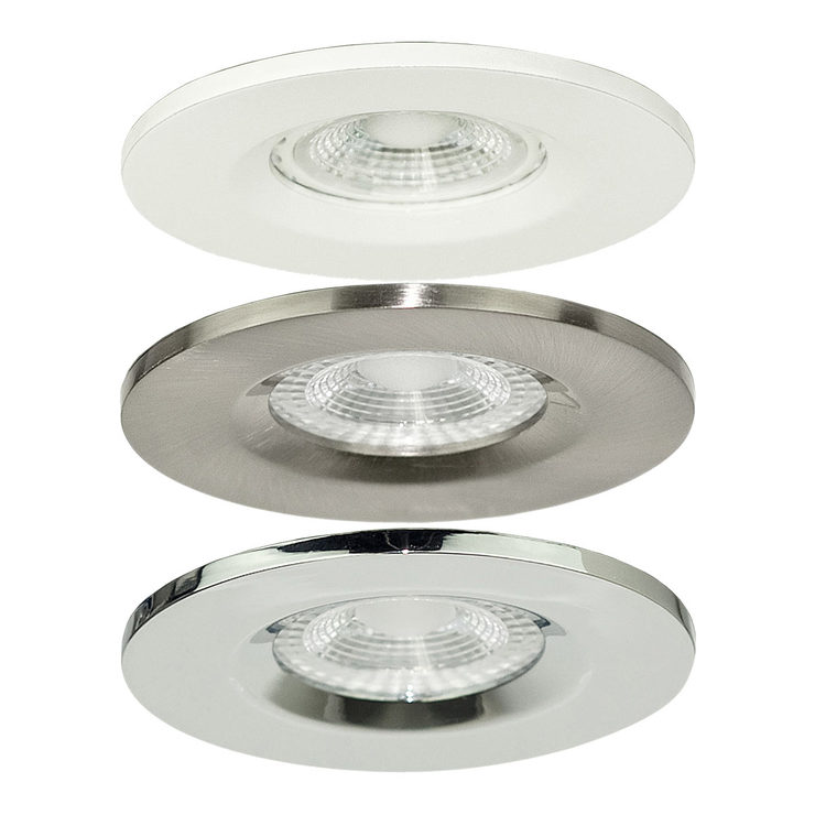 Luceco GU10 IP20 Fire Rated Down Lights (No Lamps) in 3 Colours 10