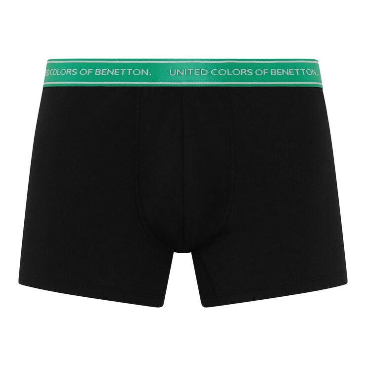 United Colors of Benetton Men's Boxer 6 Pack in Black, Medium