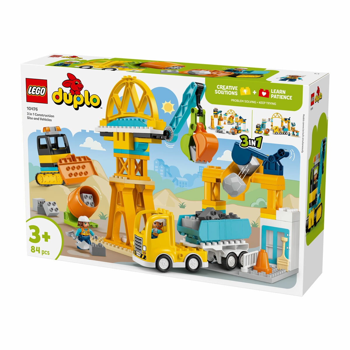 LEGO Duplo Town 3 in 1 Construction Site and Vehicles - Model 10476 (3+ Years)