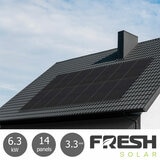 Fresh Solar 6.3kW Solar PV System [14 Panels] with 3.3kW Fox Battery - Fully Installed