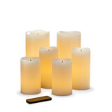 6 LED candles with remote