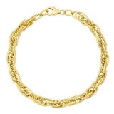 14ct Yellow Gold Mult-Link Twist Bracelet