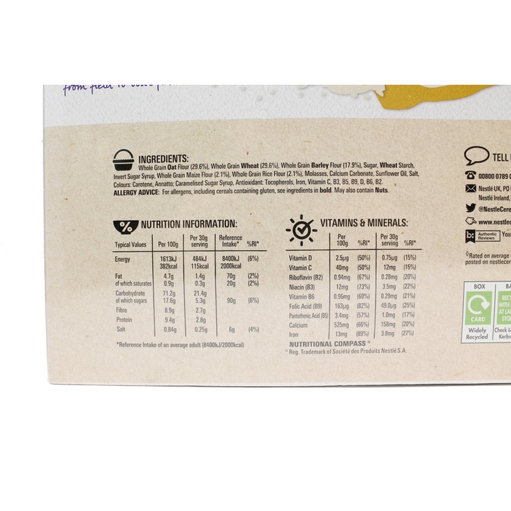 Nestle Cheerios Ingredients