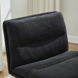 Elle Decor Criss-Cross Wide Office Chair, Black