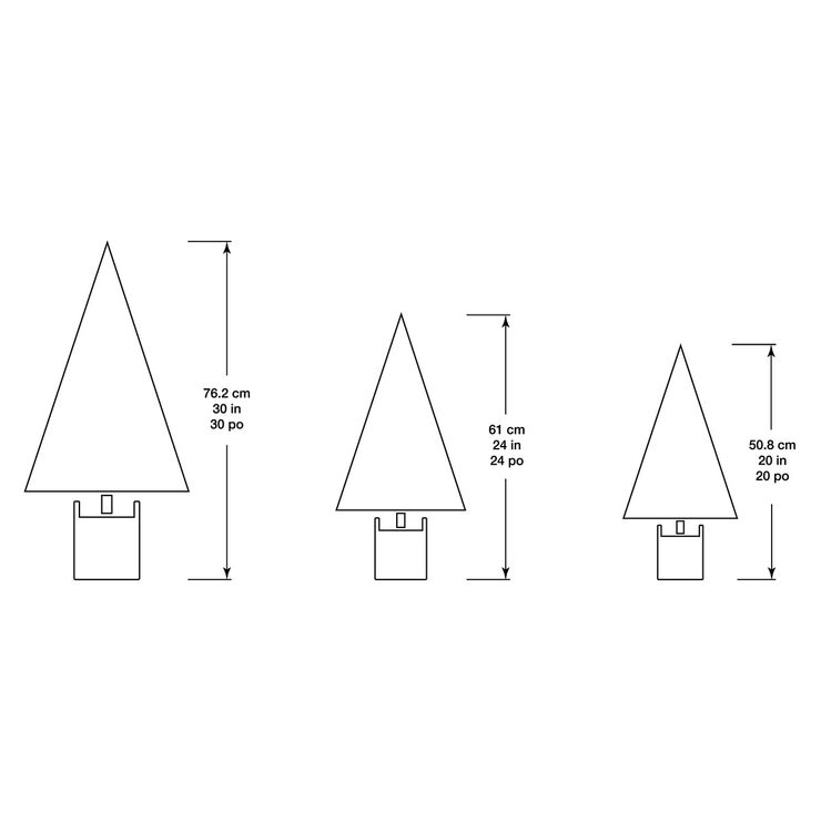 Buy 3pk Flocked Trees Dimensions Image at Costco.co.uk Buy 3pk Flocked Trees Dimensions Image at Costco.co.uk