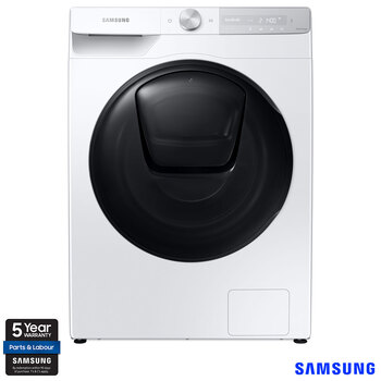 Samsung Series 8 QuickDrive™ WW90T854DBH/S1, 9kg, 1400rpm, Washing Machine, A Rated in White