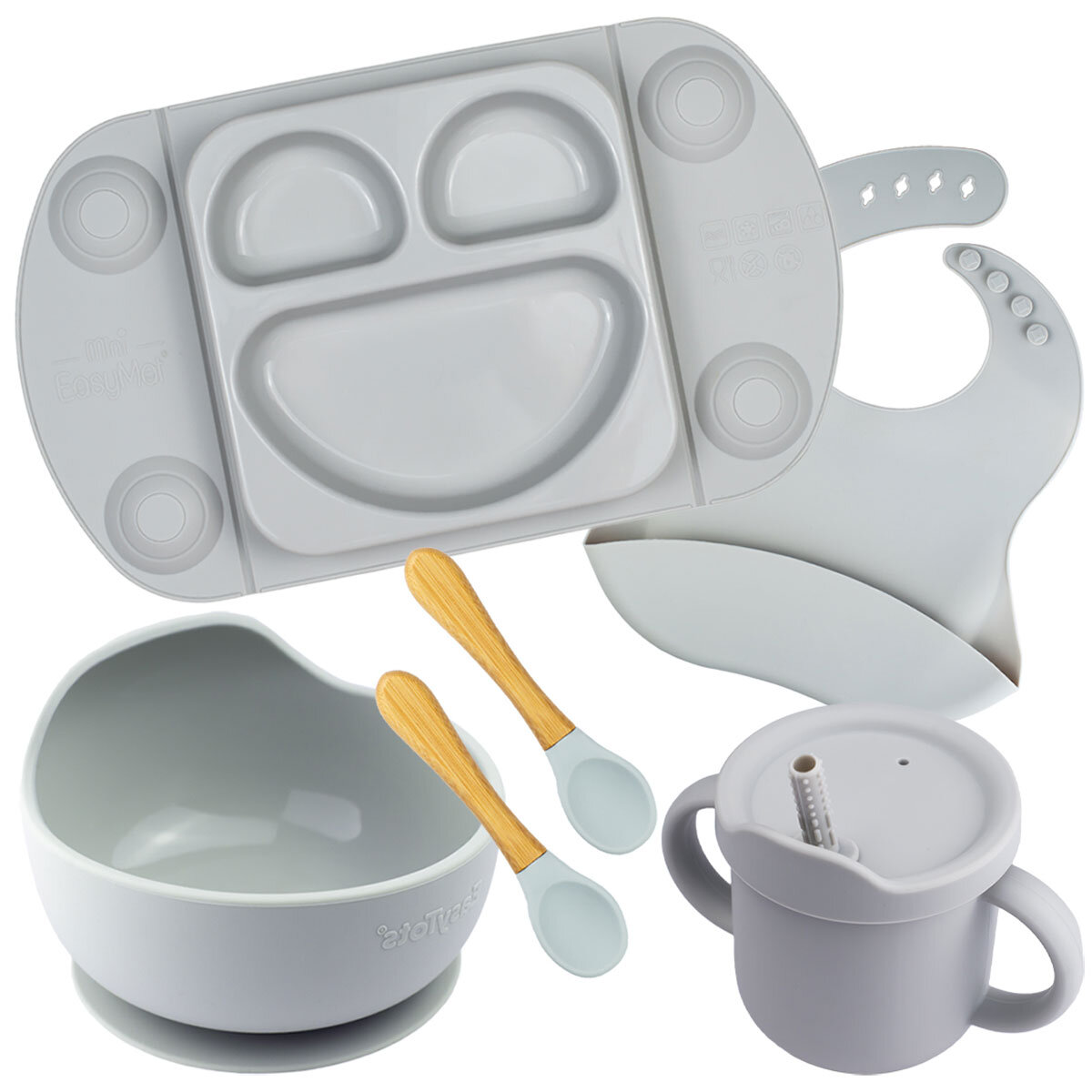 EasyTots Full Weaning Set, 5 Piece in 3 Colours