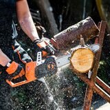 Yard Force 40V 35cm Chainsaw + 2 x 4Ah 20V Batteries & Dual Charger
