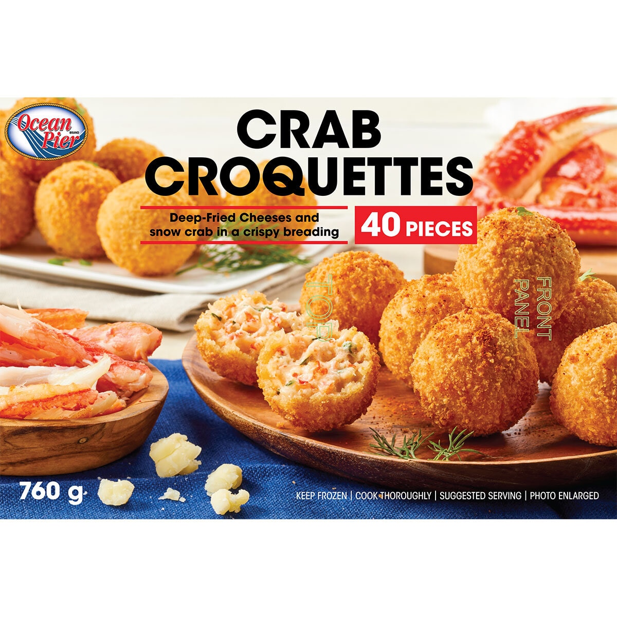 Ocean Pier Crab Croquettes, 760g
