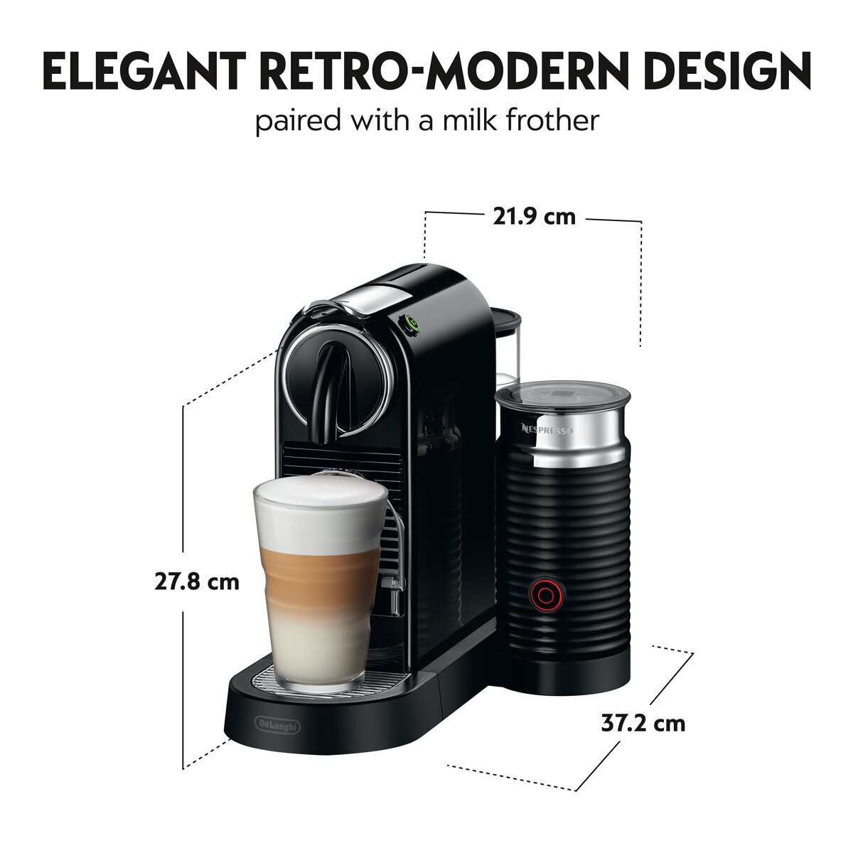 DeLonghi Citiz Coffee Machine Dimensions