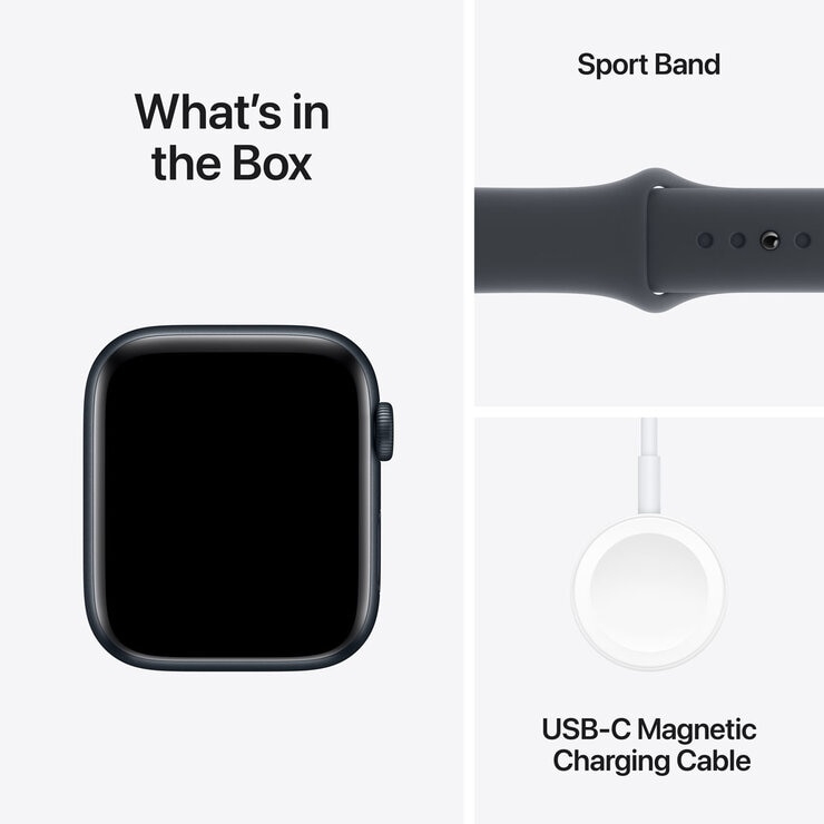 Apple Watch SE GPS, 44mm Midnight Aluminium Case with Midnight Sport Band S/M, MXEJ3QA/A Apple Watch SE GPS, 44mm Midnight Aluminium Case with Midnight Sport Band S/M, MXEJ3QA/A