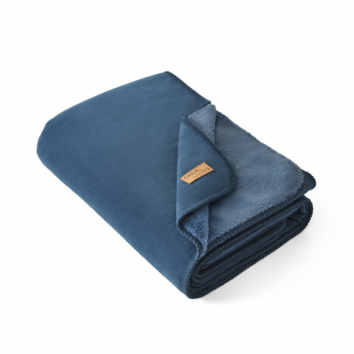 Casual Living Luxe Blue Throw, 127 x 178 cm Casual Living Luxe Blue Throw, 127 x 178 cm