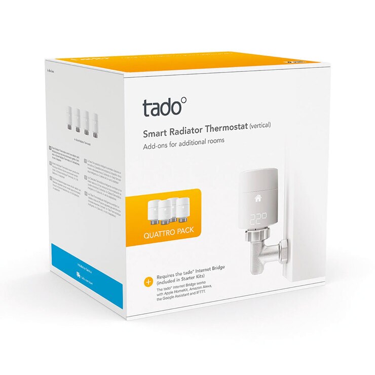 tado° Smart Radiator Thermostat, Octo Pack Costco UK