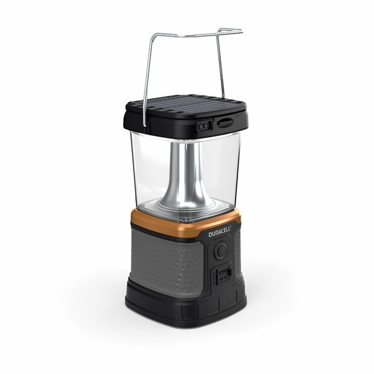 Studio image of the lantern with the handle raised