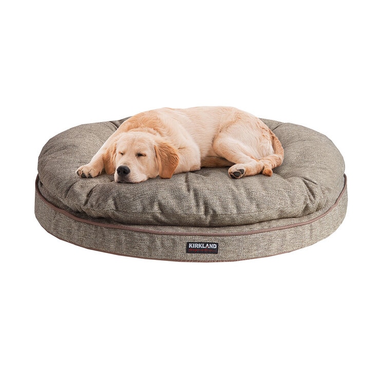 Kirkland Signature Round Pillow Orthopaedic Dog Bed, Brown Kirkland Signature Round Pillow Orthopaedic Dog Bed, Brown