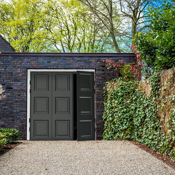Cardale Georgian Side Hinged Garage Door With Installation in 3 Colours
