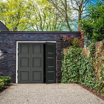 Cardale Georgian Side Hinged Garage Door With Installation in 3 Colours