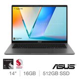 ASUS Vivobook S, Snapdragon X Plus, 16GB RAM, 512GB SSD, 14 Inch Laptop, S3407QA-KP003W