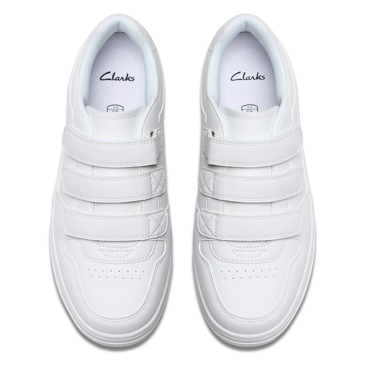 Clarks Kids Canyon Sky White Trainers Clarks Kids Canyon Sky White Trainers