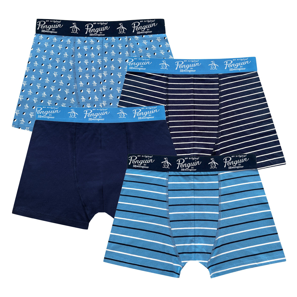 Penguin Men's Boxers 4 Pack in Blue M | Costco UK