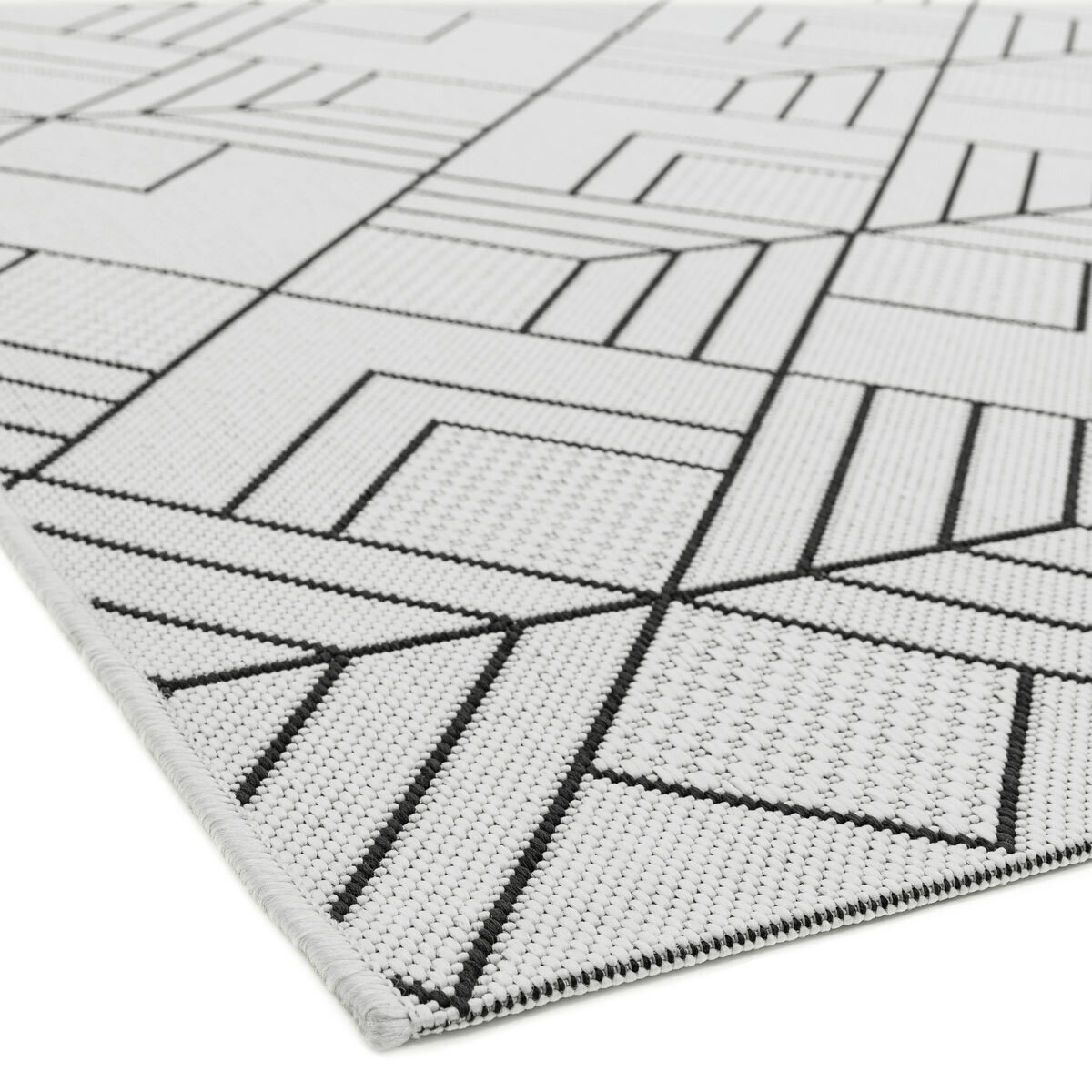 Patio Outdoor Deco Ivory Rug