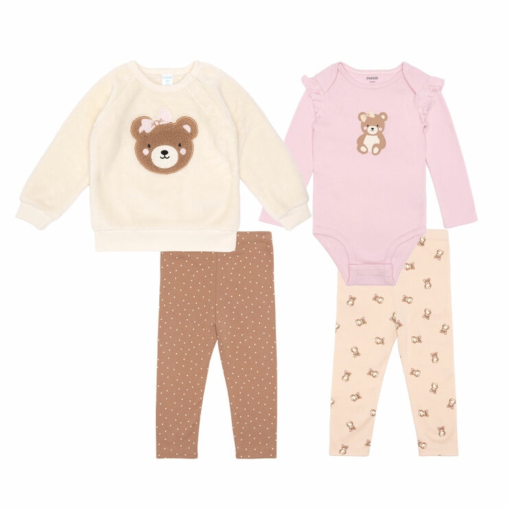 Pekkle Plush Infant 4 Piece Set (3-24 Months)
