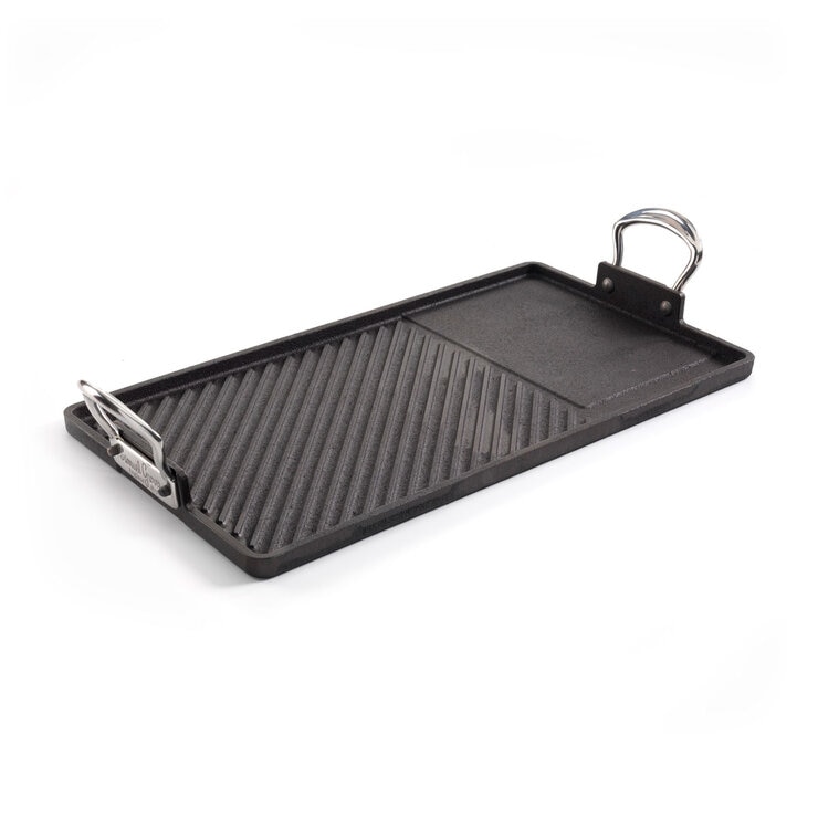 Samuel Groves Britania Cast Iron Double Burner Griddle, 45 x 25 cm