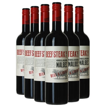 Beefsteak Club Malbec, 6 x 75cl